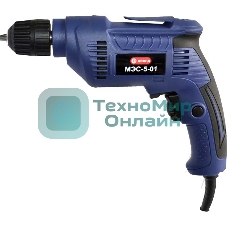 Дрель ДИОЛД МЭС-5-01 с СЗП 550Вт 0-2500об/мин патрон10мм сталь-10мм дерево-20мм 1.3кг