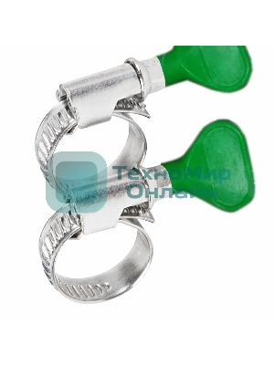 Хомут червячный Rexant 16-27-0,7 мм, с ключом W (упак. 50 шт)