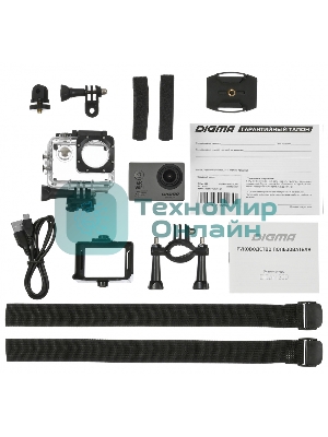 Экшн-камера Digma DiCam 300 серый