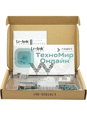 Сетевой адаптер PCIE 10Gb FIBER 2SFP+ LREC9812BF-2SFP+ LR-LINK