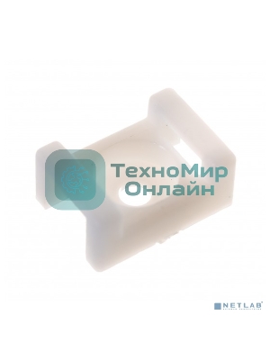 Площадка для крепления стяжки Rexant (ПС-2) 22x16 мм, белая, упаковка 100 шт.