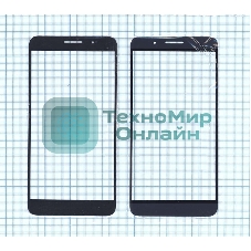 Стекло для Huawei ShotX/Honor 7i синее