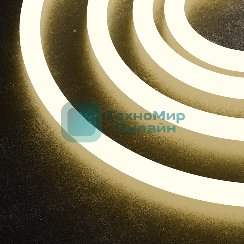 Лента светодиодная для бани и сауны Rexant 24В, SMD2835, 14,4Вт/м, 120 LED/м, 3000K, 16мм, 5м, IP68