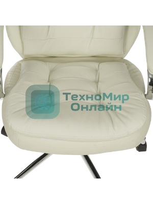 Кресло Chairman 795 белый, кожа, 120 кг