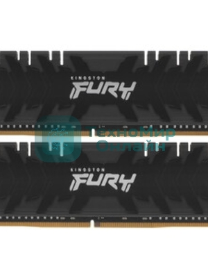 Оперативная память Kingston Fury Renegade, DDR4, 64GB (2x32 GB), 3200 MHz, CL16, DIMM, с радиатором, черный