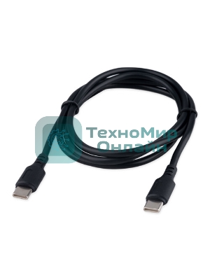 Кабель USB2.0 Cablexpert CCB-USB2-CMCMO1-2MB, TypeC/TypeC, Classic 0.1, 3A, 60W, PD/QC3.0, медь, 2м, черный, коробка