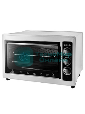 Мини-печь Delta D-0124 белый, ТЭН повыш. мощности,1300 Вт,37 л,2 нагреват. эл, термостат