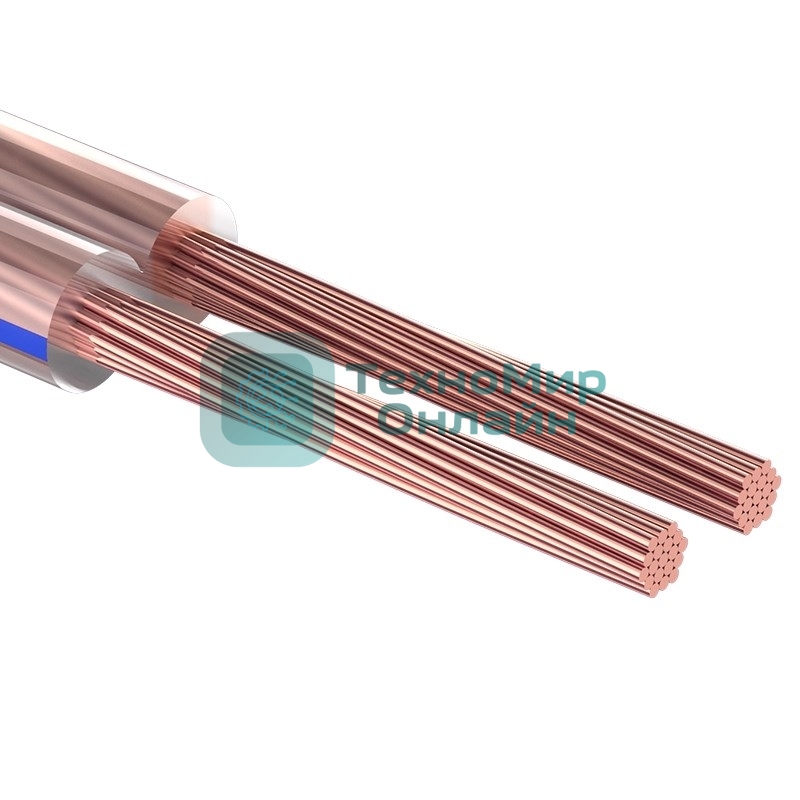 Кабель акустический PROconnect 2х4,00 мм², прозрачный BLUELINE, бухта 100 м