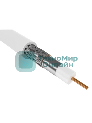 Кабель коаксиальный ITK CC1-R6F1-111-100-G RG-6 F/UTP общий экран 75Om PVC внутренний 100м белый