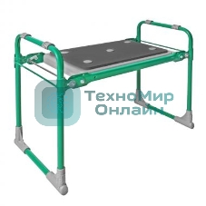 Скамейка садовая с мягким сиденьем НИКА СКМ2 (СКМ2/3 зеленый)