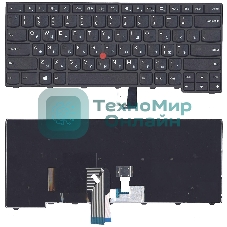 Клавиатура для ноутбука Lenovo ThinkPad T440 T440P T440S черная с указателем