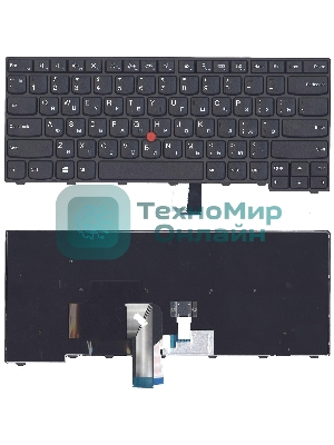 Клавиатура для ноутбука Lenovo ThinkPad T440 T440P T440S черная с указателем