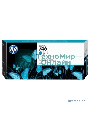 Картридж струйный HP 746 300-ml голубой Ink Cartridge