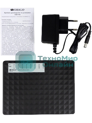 Коммутатор неуправляемый 16-портовый ORIGO OS1116/A1A 10/100 Мбит/с