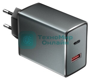 Автомобильное зарядное устройство OLMIO Type-C/USB, 38W, 6A, QuickCharge3.0, PowerDelivery
