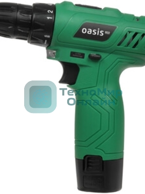 Дрель-шуруповерт Oasis AV-12 Eco, 12 В, 1,3 Ач, 24Нм, щеточный