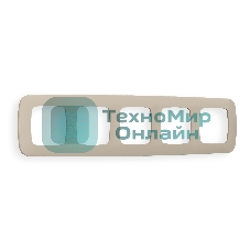 Рамка OMEGA Ecta (Серо-бежевый матовый) 5-ая OF140365