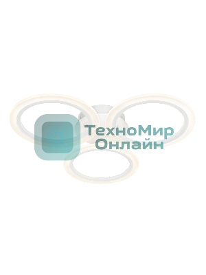 Потолочный светодиодный светильник FA4052/3 WH белый 4200K/3000/6400K 51W D580*80 (ПДУ ИК)