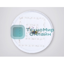 Потолочный светодиодный светильник Ambrella light FZ1326 BK/LWD черный/светлое дерево IP20 60W 3000-6400K D490*80 (ПДУ ИК)