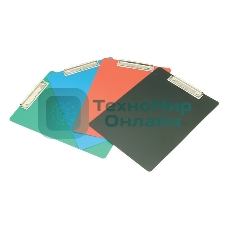 Папка-планшет Бюрократ -PD6002 A4, пластик, 1мм, ассорти