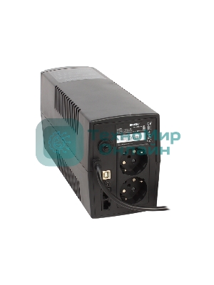 Источник бесперебойного питания SVEN Pro 650 650VA/390W LCD, USB, RJ-45 (2 EURO)