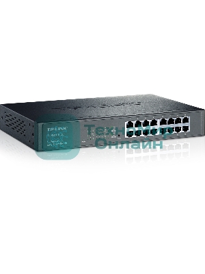 Коммутатор сетевой TP-Link SMB TL-SG1016DE 16-Port Gigabit Easy Smart Switch, 16 10/100/1000Mbps RJ45 ports, MTU/Port/Tag-based VLAN, QoS, IGMP Snooping