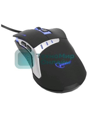 Мышь проводная Gembird MG-520 черный, 3200 dpi, USB, кнопки - 6