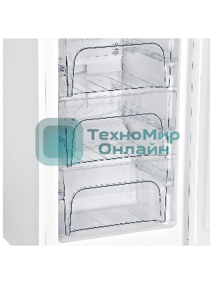 Холодильник Hyundai CC2056FWT белый двухкамерный 129/64л морозилка снизу, No Frost