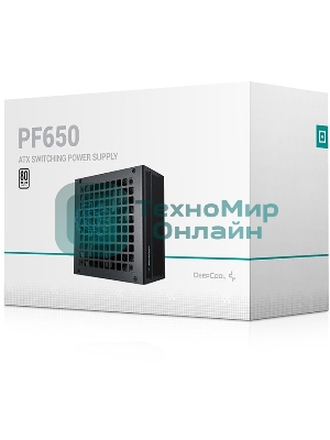 Блок питания Deepcool/GamerStorm PF650, 650Вт, 80 PLUS, 120мм, черный