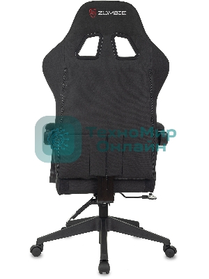 Кресло Бюрократ Zombie Predator Neo Black черный, экокожа, 120 кг, механизм качания