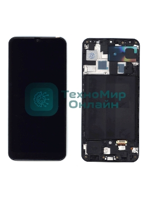 Дисплей (модуль) для Samsung Galaxy A30 SM-A305F в сборе с тачскрином и рамкой (TFT) черный