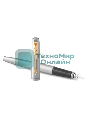 Ручка перьевая Parker Jotter Core F691 (CW2030948) Stainless Steel GT, M, сталь нержавеющая, подарочная коробка