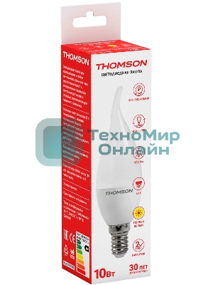 Лампа светодиодная Hiper THOMSON LED TAIL CANDLE 10W 800Lm E14 3000K TH-B2029