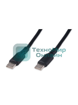 Кабель USB2.0 Cablexpert CCB-USB2-CMCMO1-2MB, TypeC/TypeC, Classic 0.1, 3A, 60W, PD/QC3.0, медь, 2м, черный, коробка