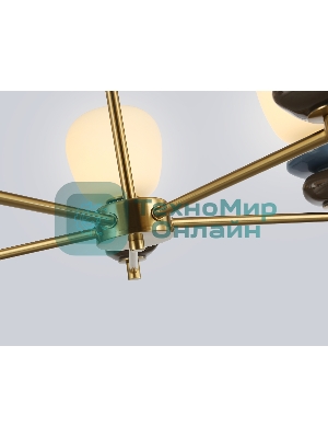 Люстра Ambrella light LH53164/5 SB/WH бронза/белый 40W 3000K D650*900