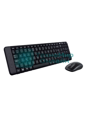 Комплект клавиатура+мышь Logitech MK220 беспроводной, USB, 1000 DPI, чёрный