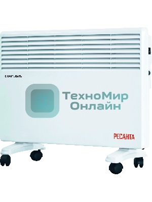 Конвектор электрический Ресанта ОК-2000Е белый, 2000 Вт, 20 м2, термостат, дисплей