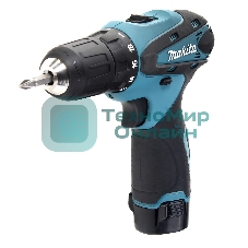 Дрель-шуруповерт Makita DF330DWE, 10,8 В, 1,3 Ач, 24 Нм, щеточный