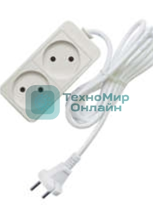 Удлинитель 2х5 м без заземл. 10А IP20 2.2 кВт Союз 481S-1205