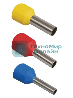 Наконечник-гильза изол. Е6012 (уп. 100 шт) IEK UGN10-006-06-12