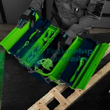 Ящик для инструмента Сибртех 430х200х200 мм, пять секций, металлический