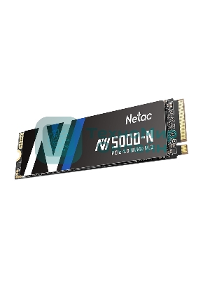 Накопитель SSD Netac NV5000 Pro, 500Gb, M.2 2280, PCIe 4.0 x4, NVMe, R/W 4800/2700, с радиатором