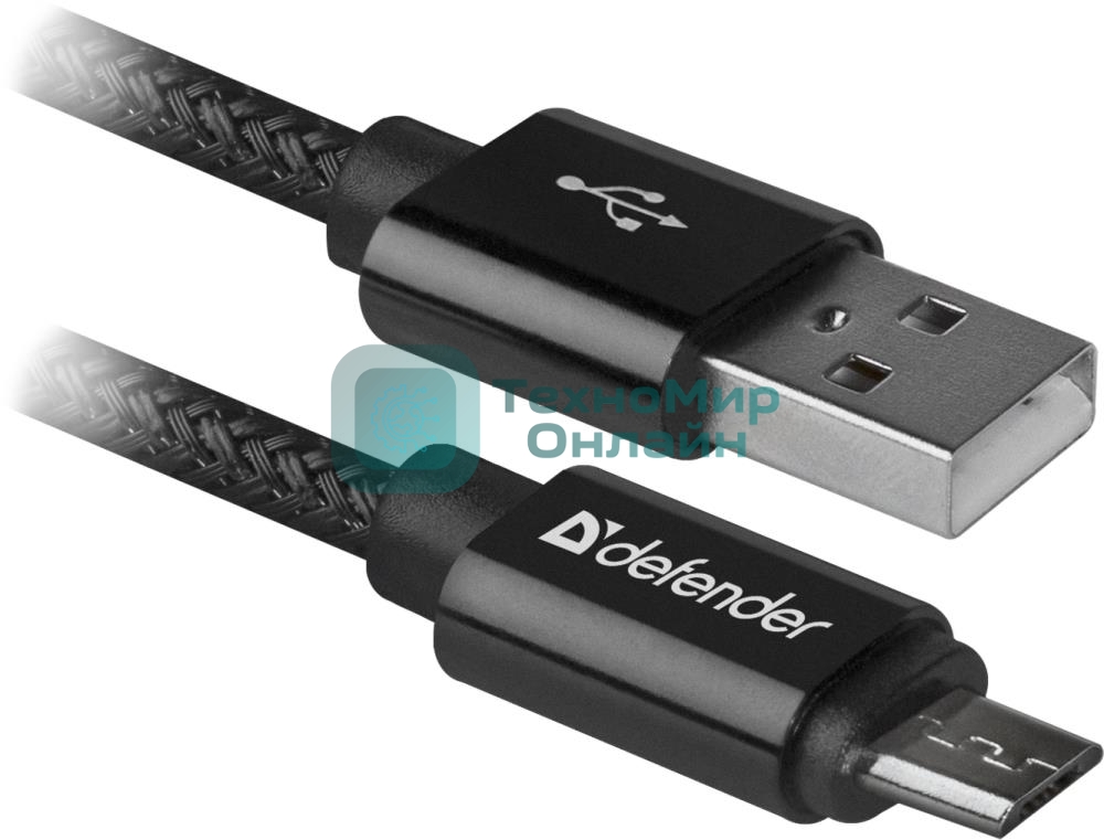 Кабель Defender USB 2.0 TO MICRO-USB 1M черный USB08-03T