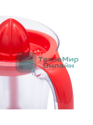 Соковыжималка Galaxy GL 0852 красный/прозрачный, цитрусовая, 50 Вт, 1000 мл, механическое