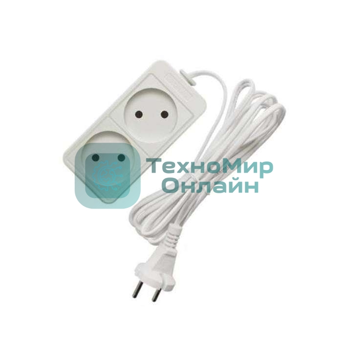 Удлинитель 2х3м без заземл. 10А IP20 2.2 кВт Союз 481S-1203