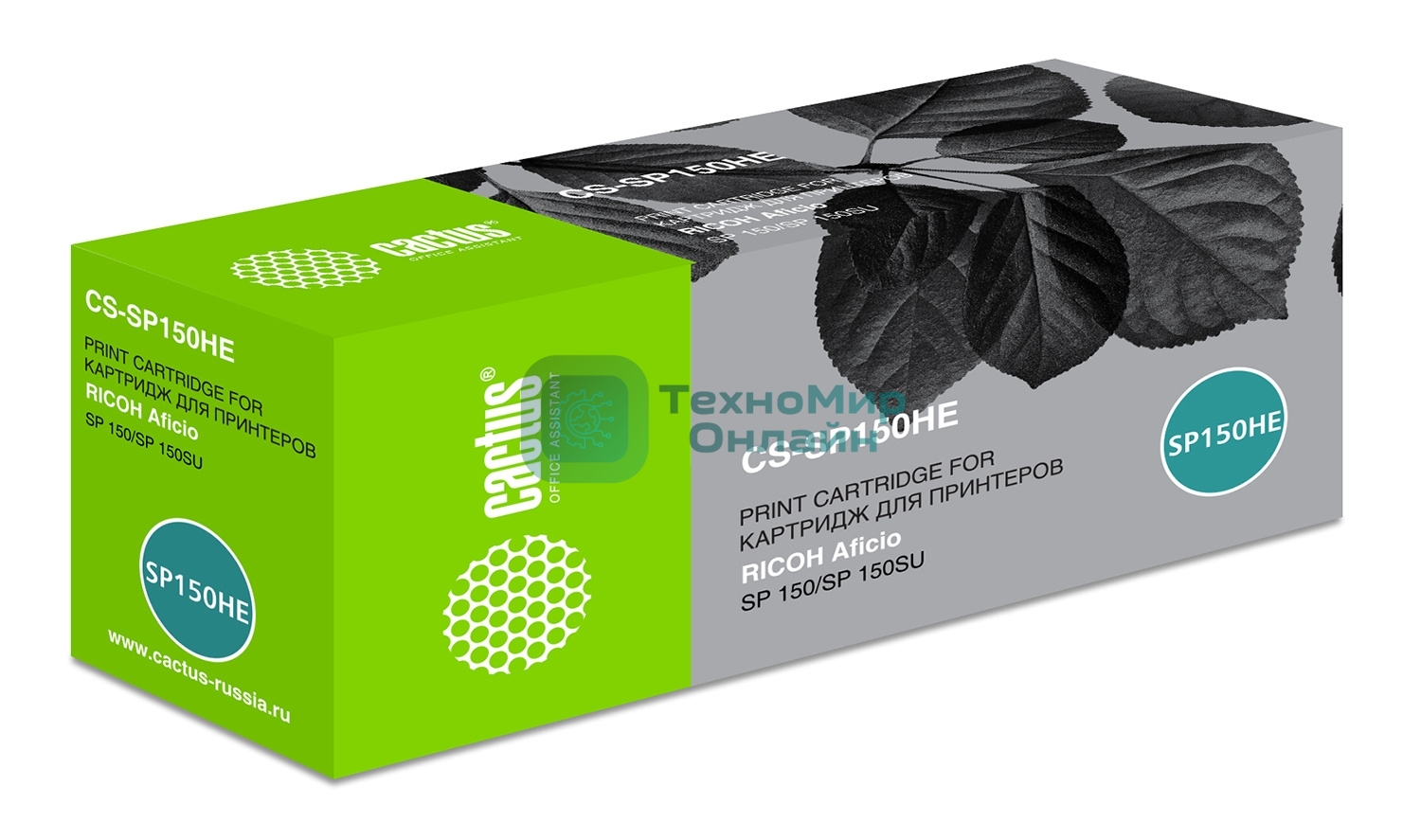 Картридж лазерный Cactus CS-SP150HE черный (1500 стр.) для Ricoh Aficio SP 150/SP 150SU