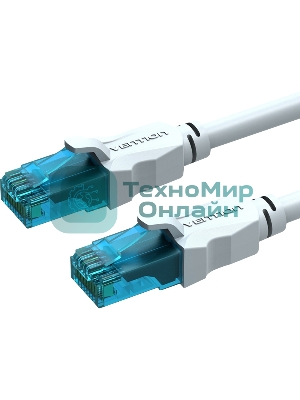 Патч-корд Vention прямой UTP cat.5е, RJ45 - 1м. Серый VAP-A10-S100