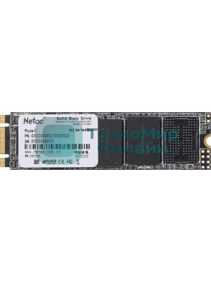 Накопитель SSD Netac N535N, 128Gb, M.2 2280, SATA-III, R/W 510/440