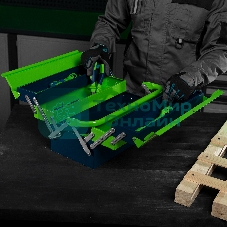 Ящик для инструмента Сибртех 430х200х200 мм, пять секций, металлический