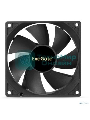 Вентилятор для корпуса ExeGate ExtraPower EP09225S3P черный, 92 мм, 2600 об/мин, 32 дБ, 3 pin